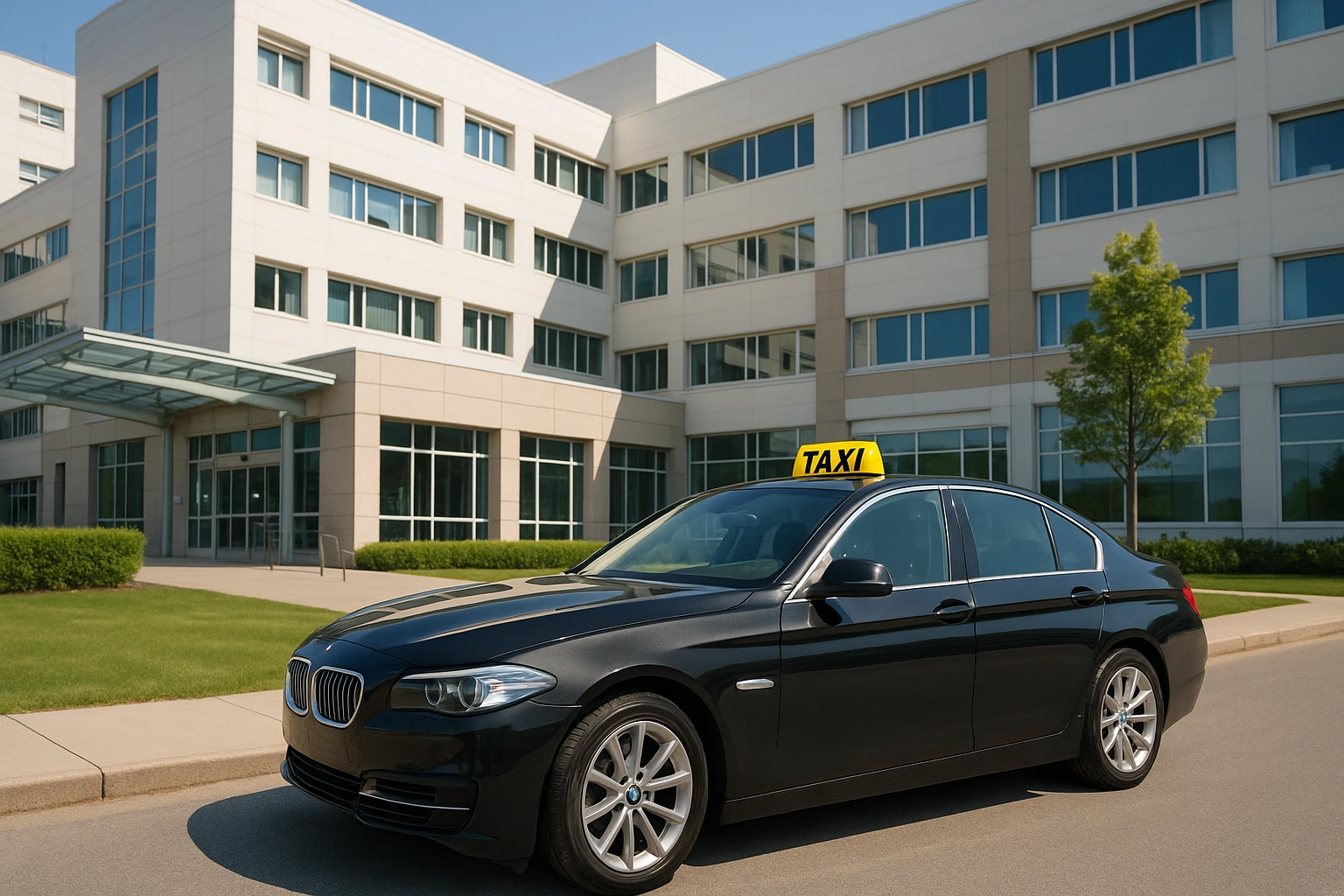 Taxi Marseille vers Nice ou Lyon circulant sur l'autoroute